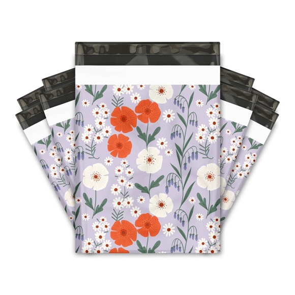 Floral Fields Poly Mailers 10x13 Pack of 25 - Picture 2 of 12
